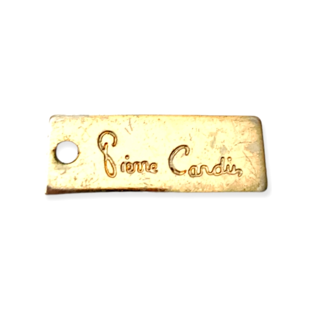 Pierre Cardin metal tag